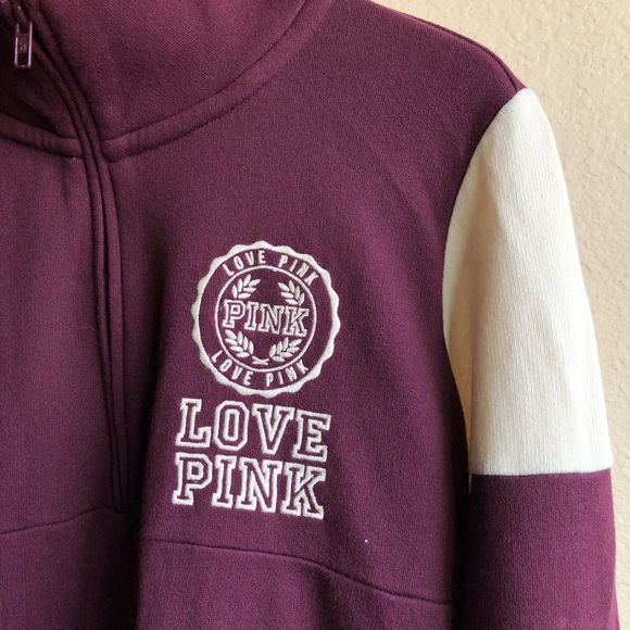 Victoria’s Secret PINK quarter-zip pull-over - Picture 2 of 5